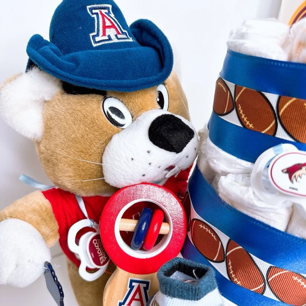 Sport Football Diaper cake, Baby shower gift